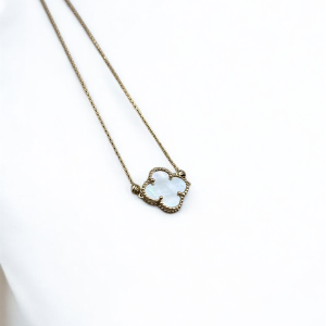 گردنبند طلا ونکلیف سفید