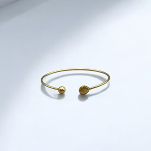 بنگل طلا مدل صدف