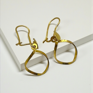 گوشواره ۱۸ عیار مدرن قلبی