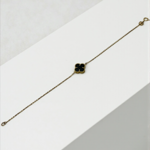 دستبند ۱۸ عیار ونکلیف مشکی