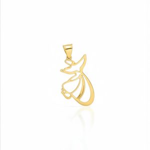 آویز ۱۸ عیار طرح رقص سماع