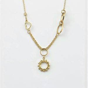 گردنبند ۱۸ عیار طرح خورشید